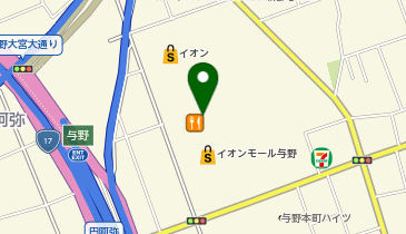 リンガーハット イオンモール与野店の地図画像