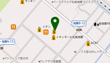 リンガーハット イオン発寒店の地図画像