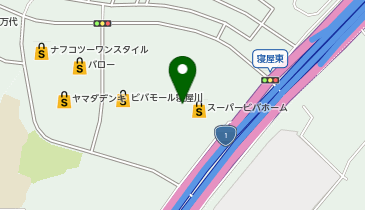 リンガーハット ビバモール寝屋川店の地図画像
