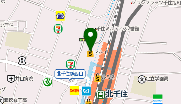 リンガーハット 千住ミルディス店の地図画像