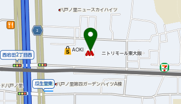 リンガーハット ニトリモール東大阪店の地図画像