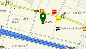 リンガーハット ショップス市川店の地図画像