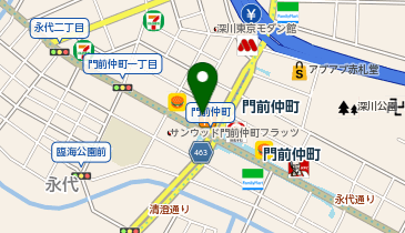 リンガーハット 門前仲町店の地図画像