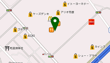 リンガーハット アリオ市原店の地図画像