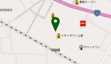 リンガーハット イオンタウン上里店の地図画像