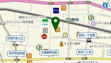 リンガーハット 府中駅南口店の地図画像