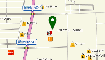 リンガーハット ピオニウォーク東松山店の地図画像