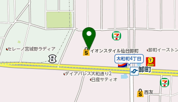 リンガーハット イオンスタイル仙台卸町店の地図画像