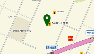 リンガーハット ららぽーと沼津店の地図画像