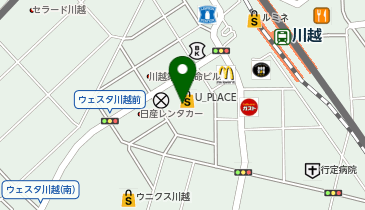 リンガーハット 川越U-PLACE店の地図画像