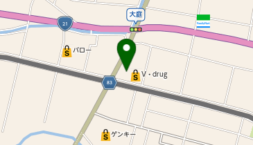 御嵩店の地図画像