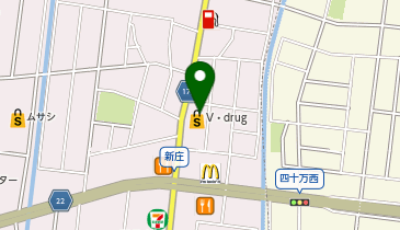 V・drug 新庄店の地図画像
