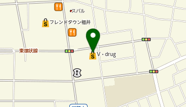 V・drug 開発店の地図画像