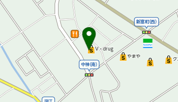 V・drug 砺波中神店の地図画像