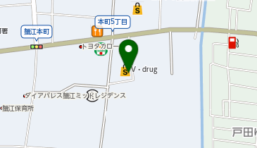 V・drug 蟹江本町店の地図画像