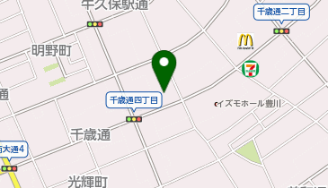 V・drug 豊川千歳店の地図画像