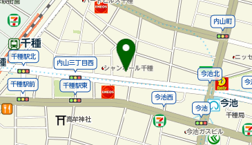 V・drug 内山店の地図画像
