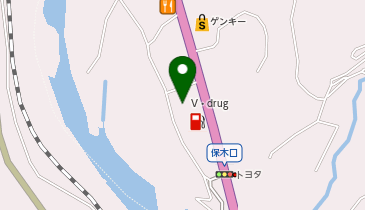 V・drug 下呂北店の地図画像