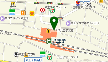 ベーカリーレストランサンマルク セレオ八王子店の地図画像