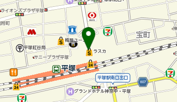 倉式珈琲店 ラスカ平塚店の地図画像