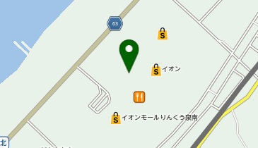 バケット イオンモールりんくう泉南店の地図画像