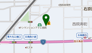 ブレッドガーデン 京都五条店の地図画像