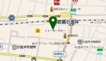 鎌倉パスタ アクウェルモール武蔵小金井店の地図画像