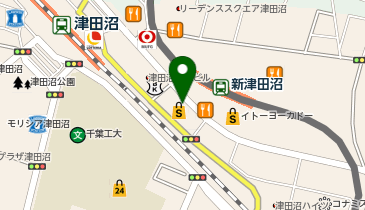 スパゲッティバジリコ ミーナ津田沼店の地図画像