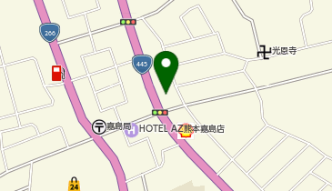 カーセブン 浜線バイパス嘉島店の地図画像