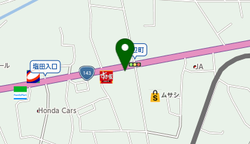 幸楽苑 上田原店の地図画像