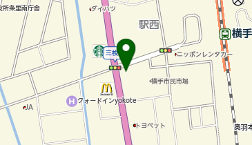 幸楽苑 横手店の地図画像