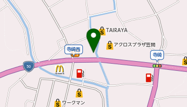 幸楽苑 笠間店の地図画像