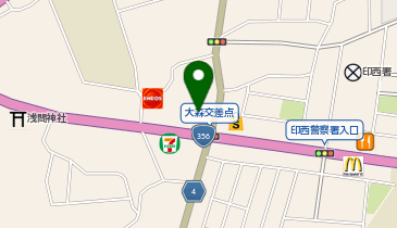 幸楽苑 印西店の地図画像