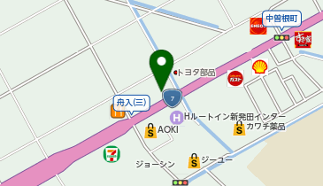幸楽苑 新発田店の地図画像