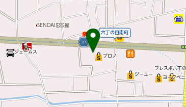 幸楽苑 六丁の目店の地図画像