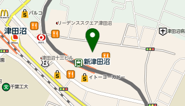 幸楽苑 イオンモール津田沼店の地図画像