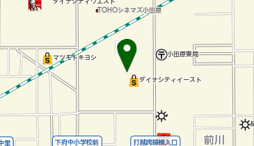 幸楽苑 小田原ダイナシティイースト店の地図画像