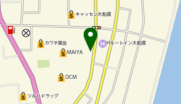 幸楽苑 大船渡店の地図画像