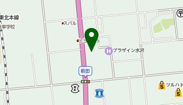 幸楽苑 水沢店の地図画像