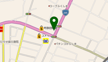 幸楽苑 梁川店の地図画像