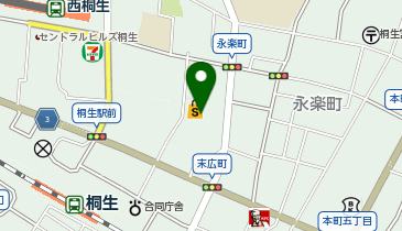 セリア メガドンキホーテ桐生店の地図画像