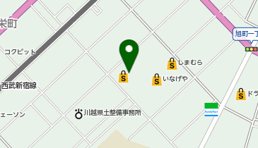 セリア いなげや川越店の地図画像