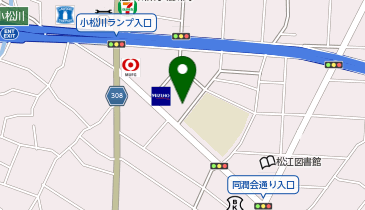 Seria マルエツ松江店の地図画像