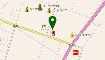 セリア ヨークタウン上山店の地図画像
