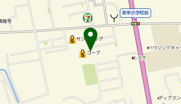 セリア コープさが新栄店の地図画像