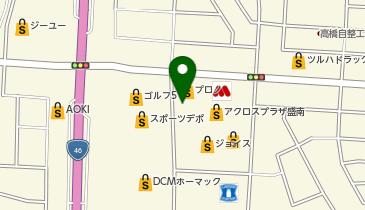 セリア アクロスプラザ盛南店の地図画像
