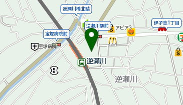 セリア アピア1逆瀬川店の地図画像