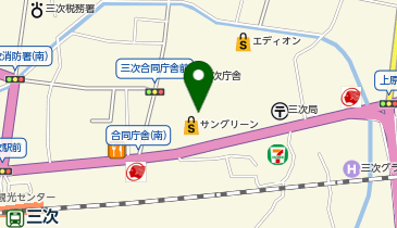 Seria 三次サングリーン店の地図画像
