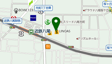 セリア LINOAS八尾店の地図画像