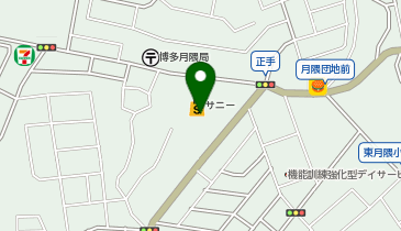 セリア サニー月隈店の地図画像